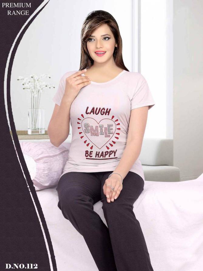 NIght Suits 201 To 206 Soft Latest Exclusive Comfortable Hosiery Cotton With Super Fine Stitching Night Suits Collection
