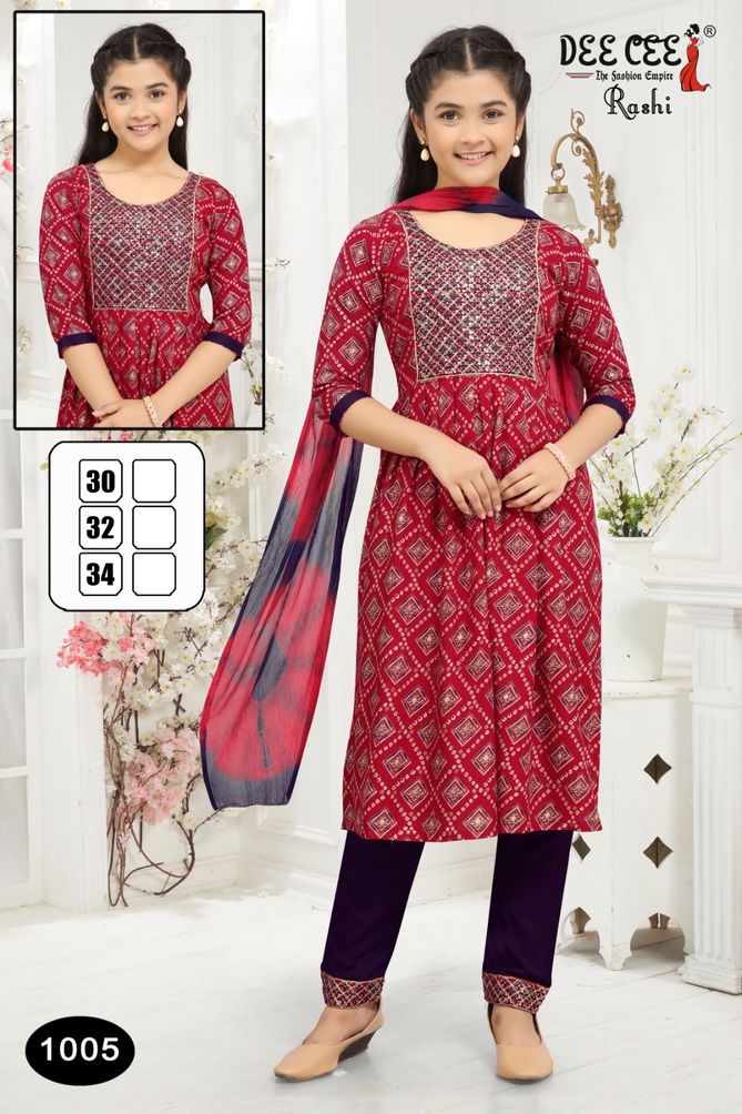 Rashi By Deecee Kids Girl Wear Kurti With Bottom Dupatta Suppliers In India