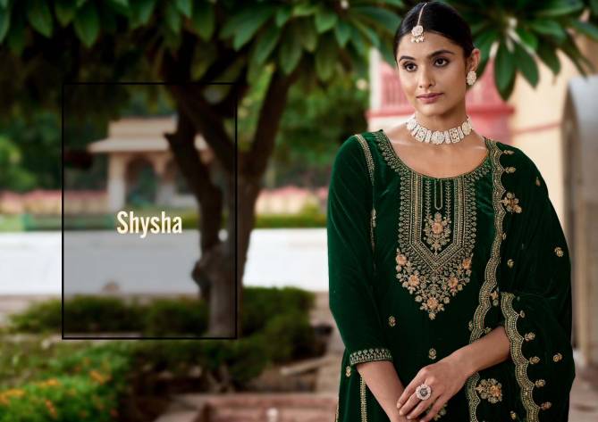 Shysha By Sargam Heavy Velvet Wedding Salwar Suits Catalog