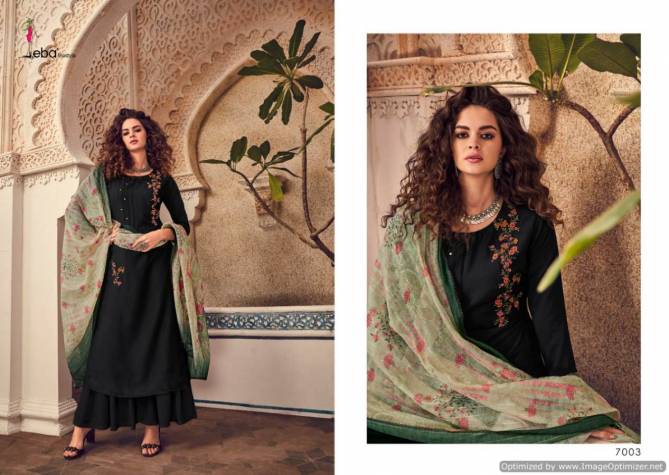 Eba Elite Latest Exclusive Collection Of Pure Maslin With Embroidery & Khatli Work Ready Made Salwar Suit 