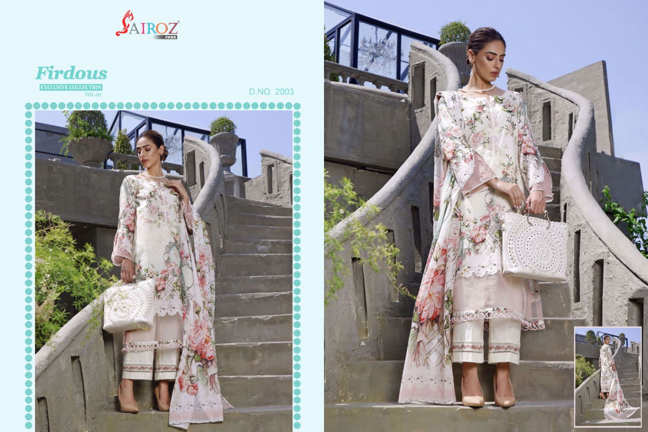 Sairoz Firdous 3 Premium Limited Edition Festive Wear Pakistani Collection
