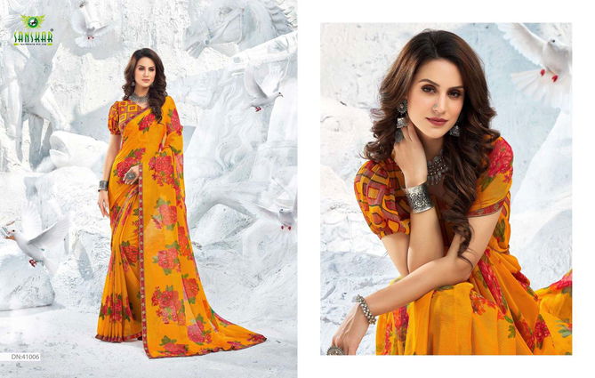 Sanskar Kohinoor Casual Daily Wear Printed Brasov Designer Saree Collection
