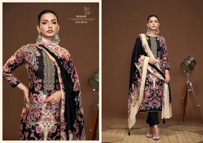 Bahaar By Karva designer Viscose Digital Printed Dress Material Wholesale Online