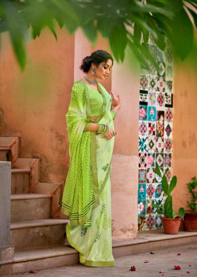 Kashvi Simaya Fancy Festive Wear Chiffon Printed Designer Saree Collection