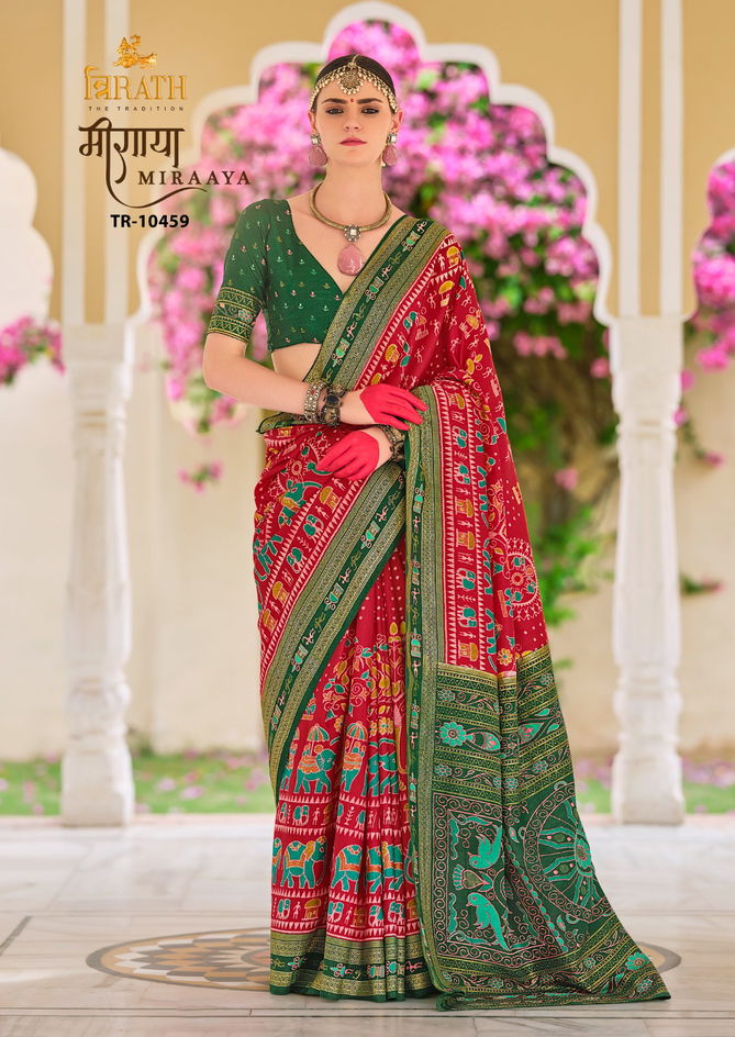 Miraaya By Trirath Printed Fancy Saree Wholesale Manufacturers