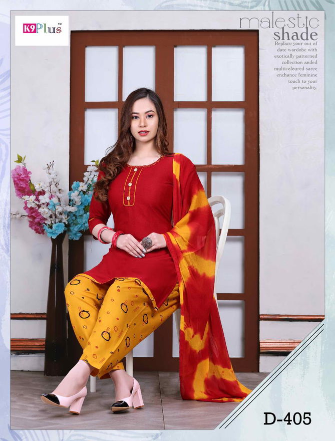 K9 Plus Pratigya 8 Latest fancy Regular Wear Rayon Printed Ready made Salwar Suit Collection
