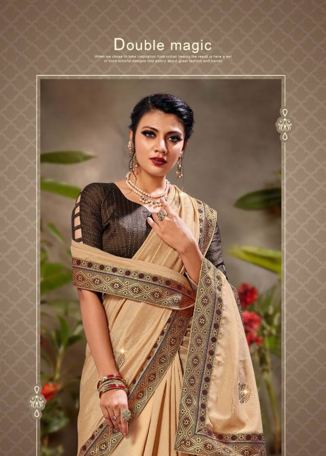 Ronisha Flavour Latest Fancy Heavy Wedding Wear Vichitra silk Sarees Collection
