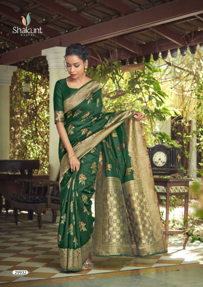 SHAKUNT PREETMA Festive Wear Cotton Weaving fancy Designer Saree Collection