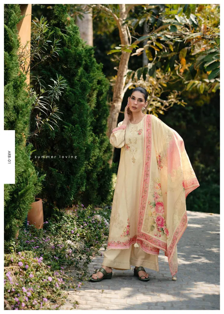 A Royal Bouquet By Varsha Lawn Cotton Printed Salwar Suits Suppliers In India