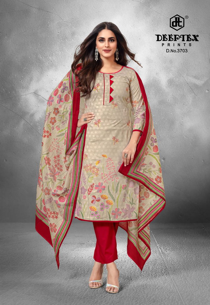 Deeptex Chief Guest Vol 37 Cotton Dress Material Wholesale Shop In Surat