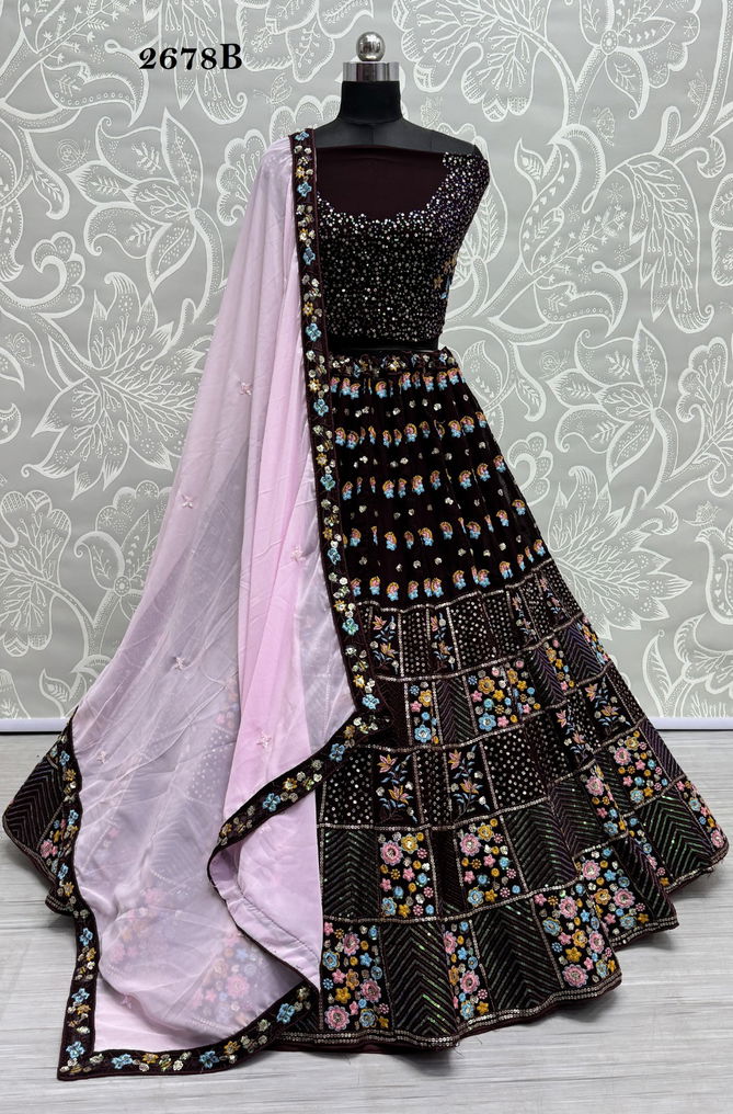 2678 A To D by Anjani Art Georgette Function Wear Lehenga Choli Exporters In India