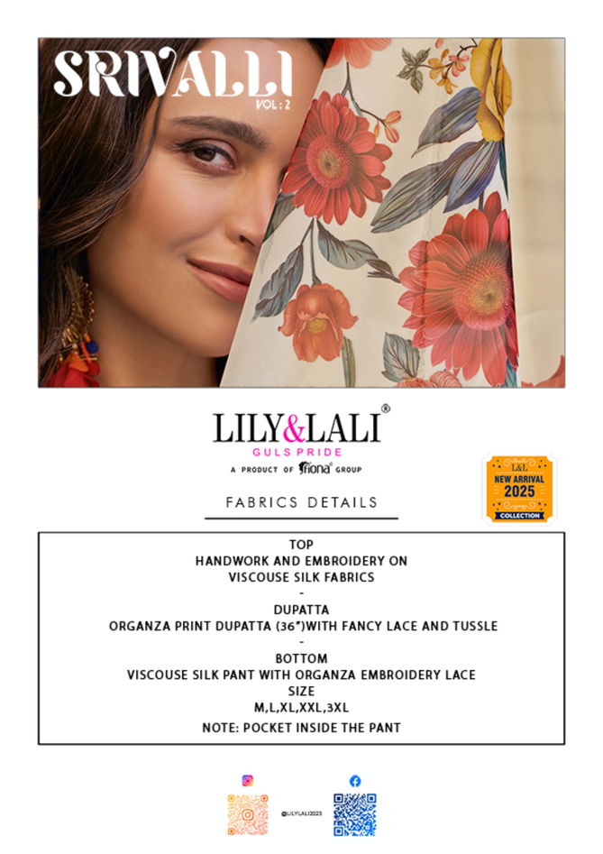 Srivalli Vol 2 By Lily And Lali Top Bottom With Dupatta Orders In India