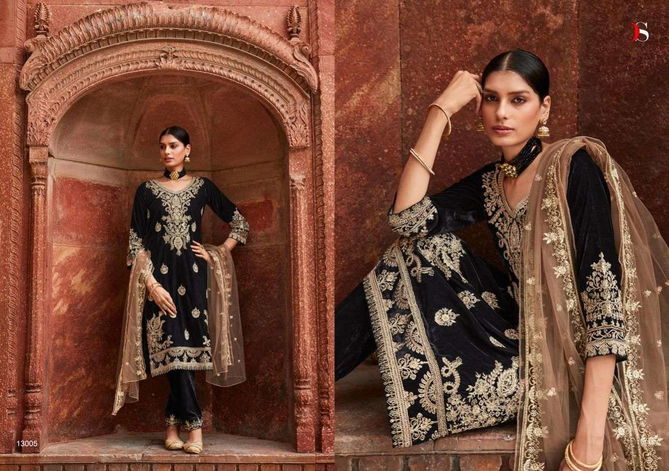 Deepsy Tahjib 13001 Series Velvet Pakistani Salwar Suit Wholesale Online