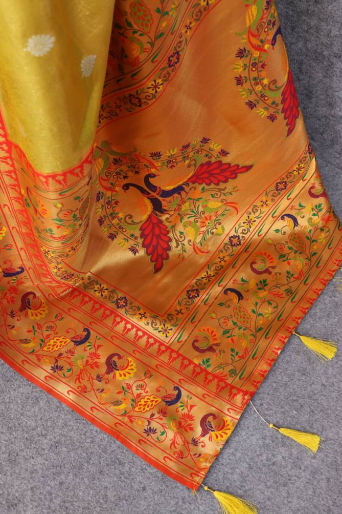 Divya By Paithani Soft Tissue Silk Wedding Sarees Exporters In India