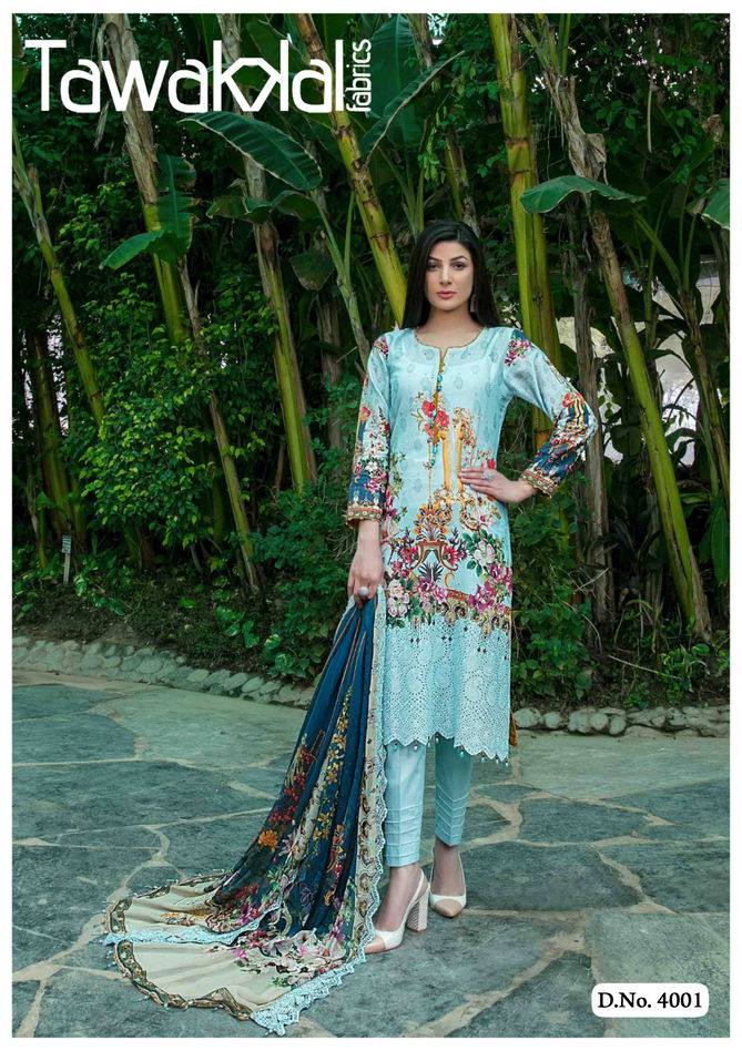 Tawakkal Opulence 4 Karachi Cotton Printed Casual Wear Designer Dress Material Collection
