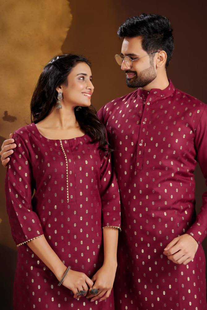 Banwery Fancy Party Wear Couple Dream Cotton Kurti With Pant Designer Collection
