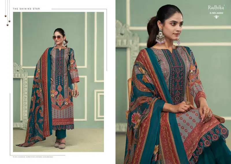 Radhika Azara Nussaret Vol 2 Cambric Cotton Dress Material Collection