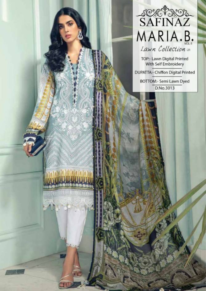 Safinaz Mariya B 3 Law Cotton Casual Wear Pakisatni Salwar Kameez Collection
