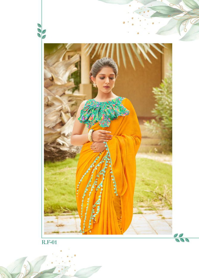 Shreyans Rpid Fire Designer Fancy Look Casual And Function Wear Saree Collection  