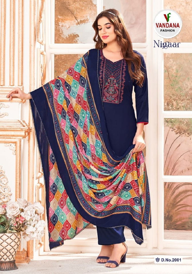 Nigaar Vol 2 By Vandana Dress Material Wholesale Market In Surat With Price