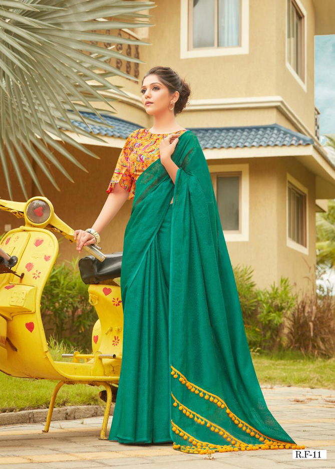 Shreyans Rpid Fire Designer Fancy Look Casual And Function Wear Saree Collection  