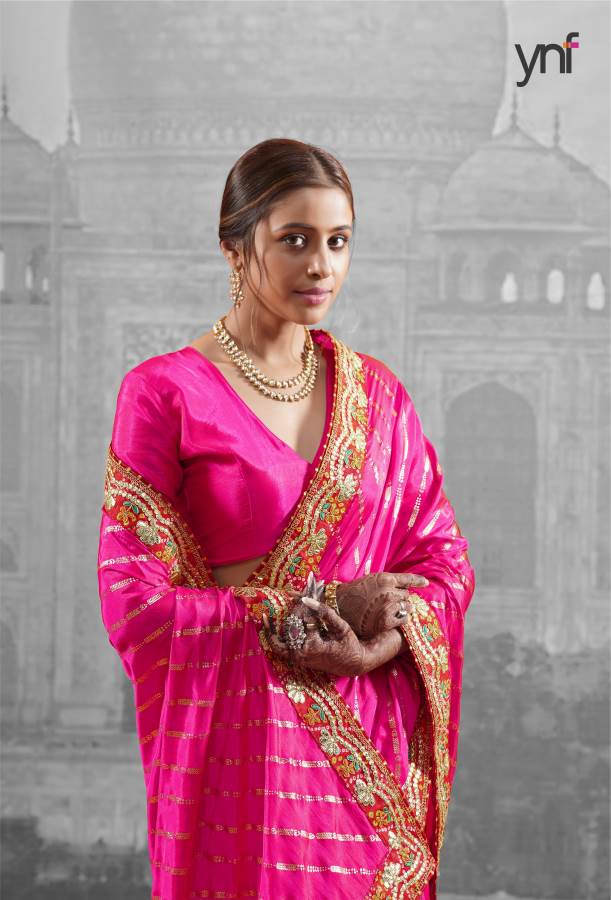 Ynf Bandhani Laheriya Exclusive Festive Wear Sana Silk Latest Saree Collection