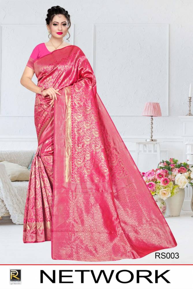 Ronisha Network Latest Designer Fancy Casual Wear Silk Printed Sarees Collection
