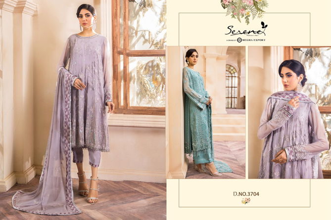 Serene Farasha Heavy Festive Wear Georgette Embroidery Pakistani Salwar Kameez Collection