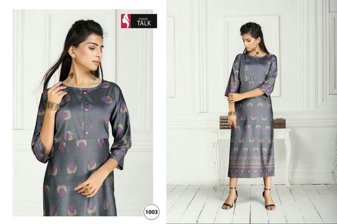 Ft Swiss Latest Fancy Casual Wear Heavy Rayon Printed Designer Kurtis Collection
