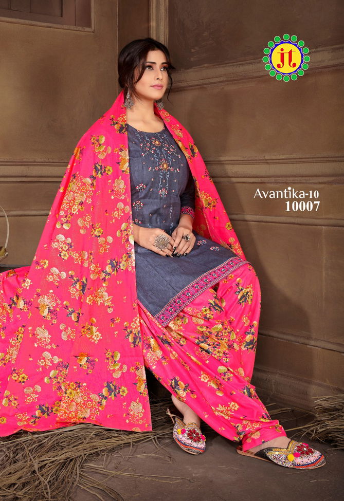 Jt Avantika 10 Latest fancy Regular Wear Printed Readymade Salwar Suit Collection
