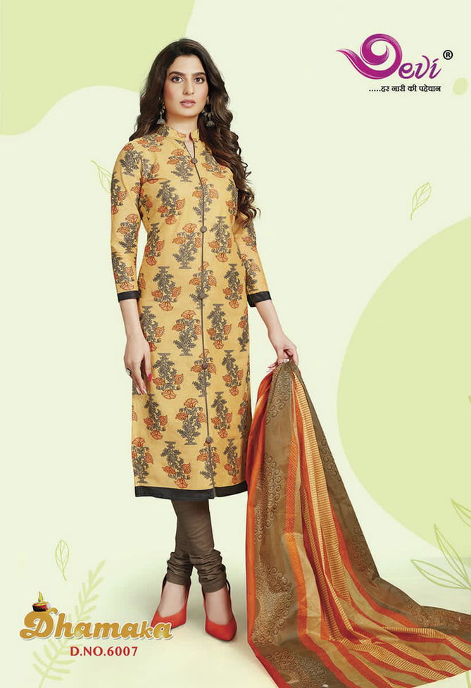 Devi Dhamaka 6 Latest Collection Of Regular Wear Printed Cotton Dress Material