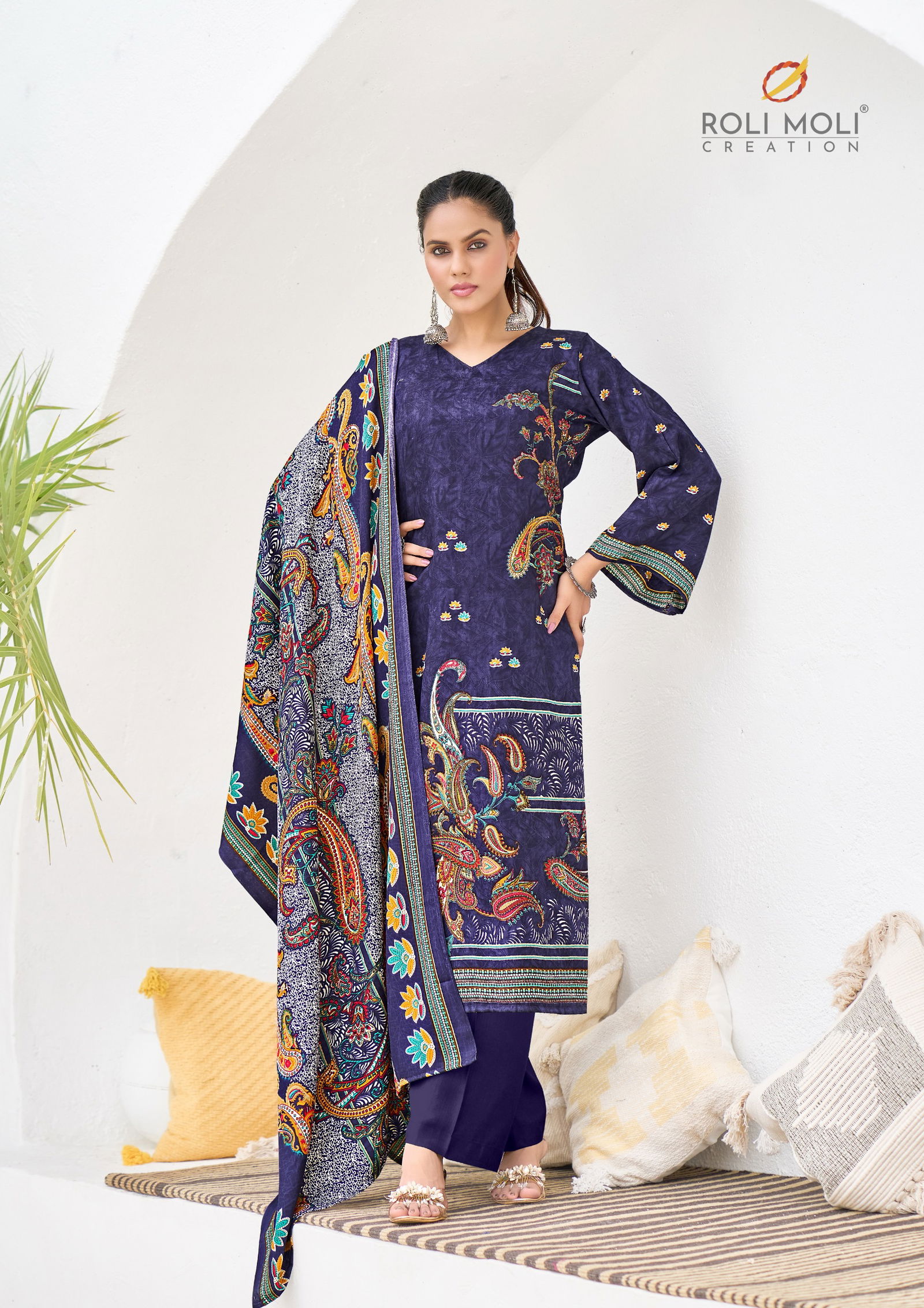 Adira By Roli Moli Pashmina Dress Material Exporters In India