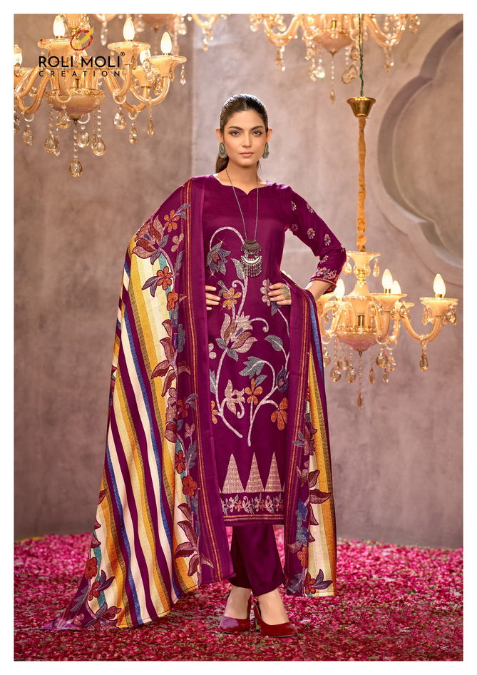 Roli Moli Haniya Pashmina Dress Material Wholesale Online