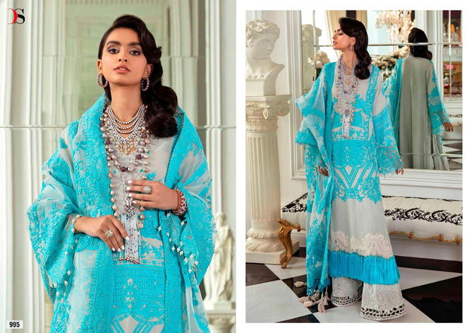 DEEPSY Sana Safinaz lawn 21-2 Latest Fancy Designer Pure Cotton Print With Embroidery Salwar Suit Collection