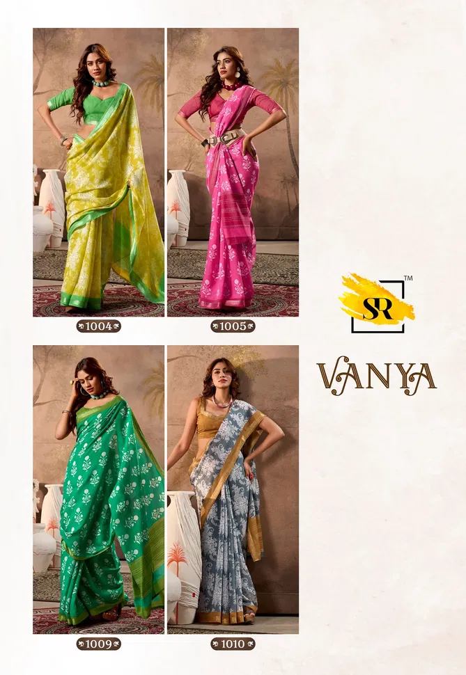 Vanya By Sr Cotton Printed Fancy Wholesale Saree Suppliers In Mumbai