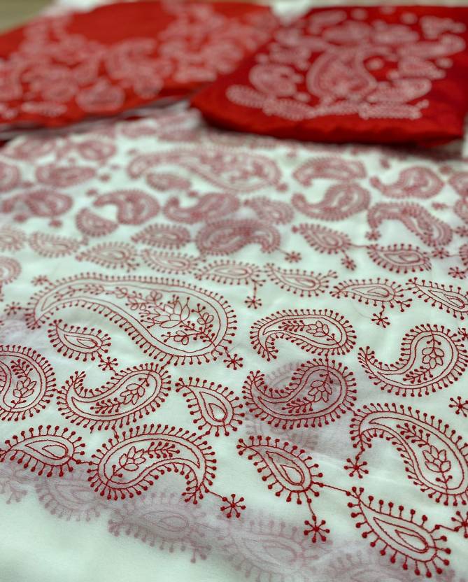 Bhargavi Embroidery Work Designer Sarees Catalog