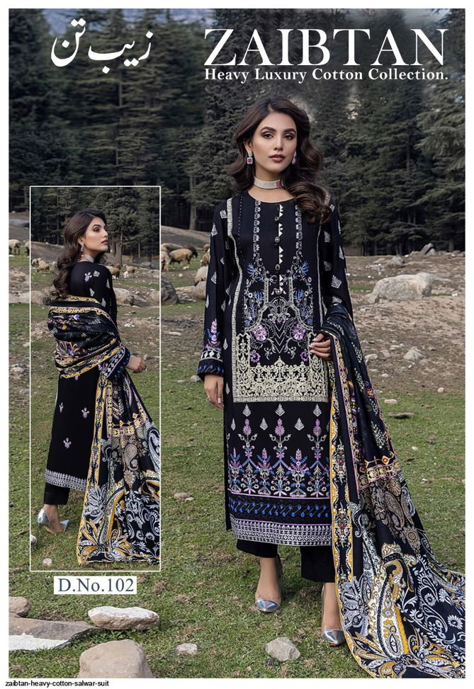 Zaibtan Heavy Luxury Regular Wear Cotton Pakistani Dress Material Collection