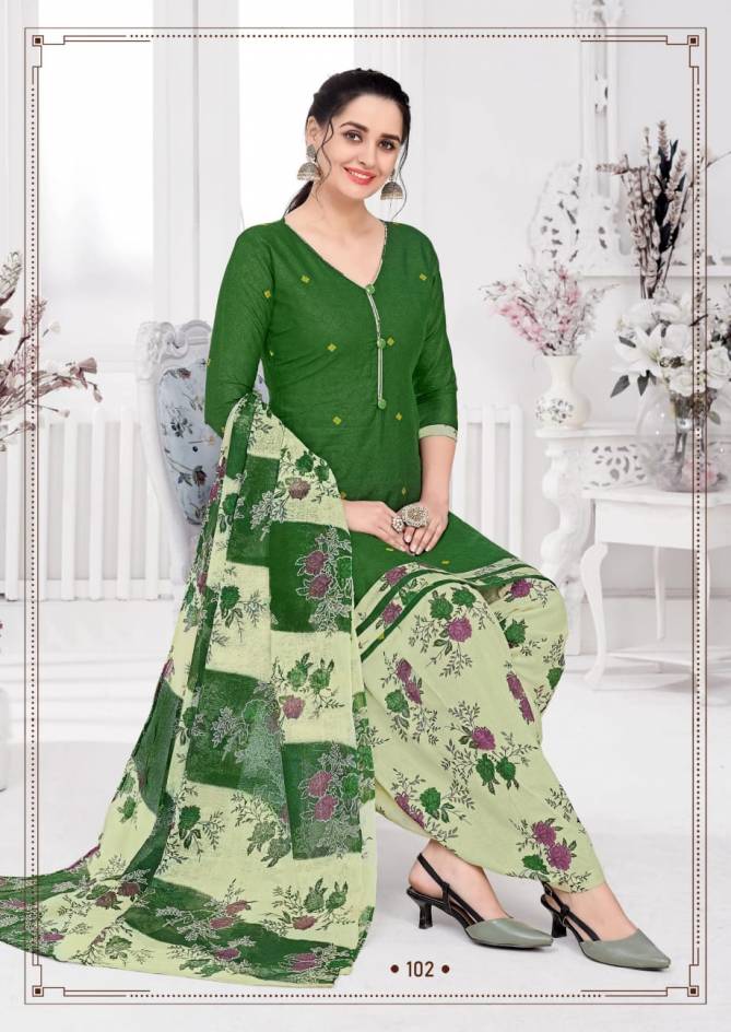 Priyal 1 Designer Casual Wear Cotton Printed Dress Material Collection
