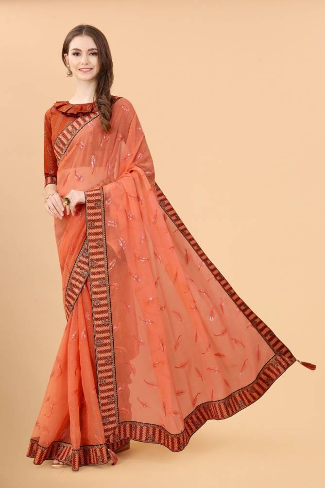 Dhruvi Simar Silk Designer Sarees Catalog