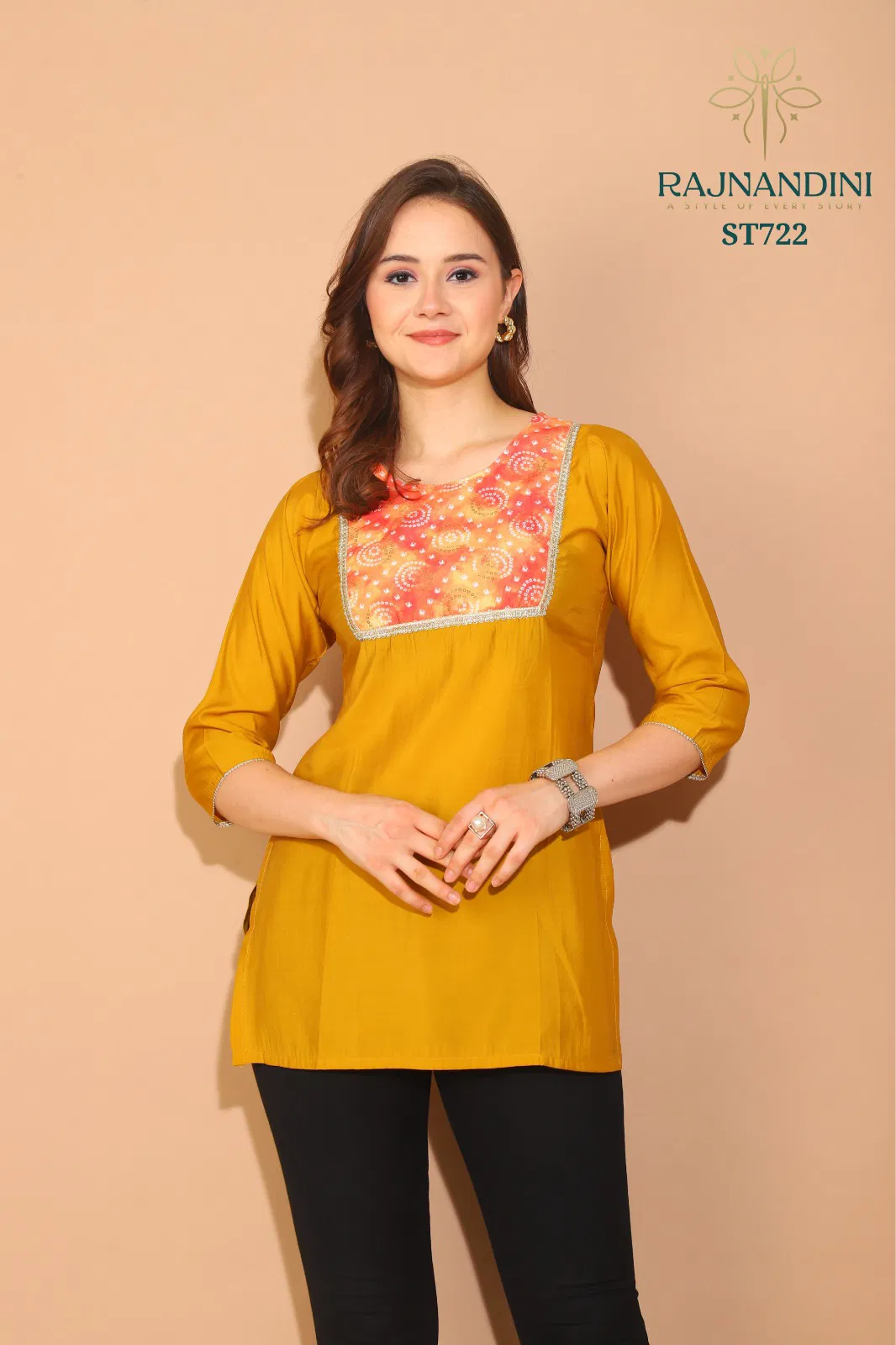 Kiara By Rajnandini Roman Silk Ladies Top Orders In India