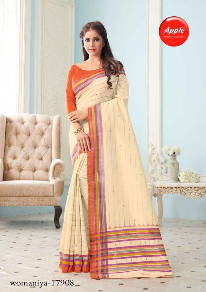 Apple Womaniya Latest Bhagalpuri Silk Casual Wear Decent Look Saree Collection
