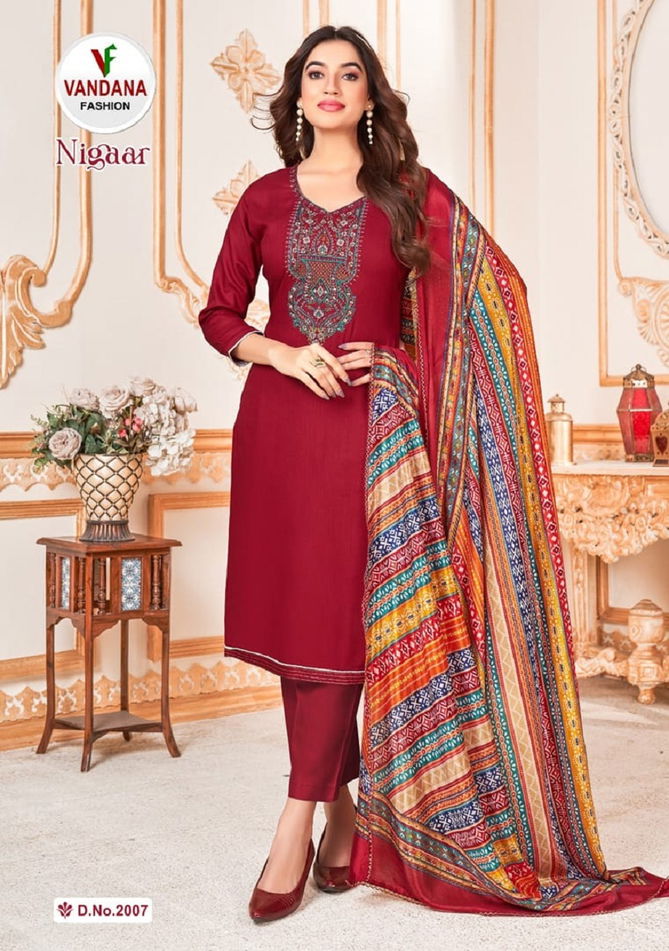 Nigaar Vol 2 By Vandana Dress Material Wholesale Market In Surat With Price