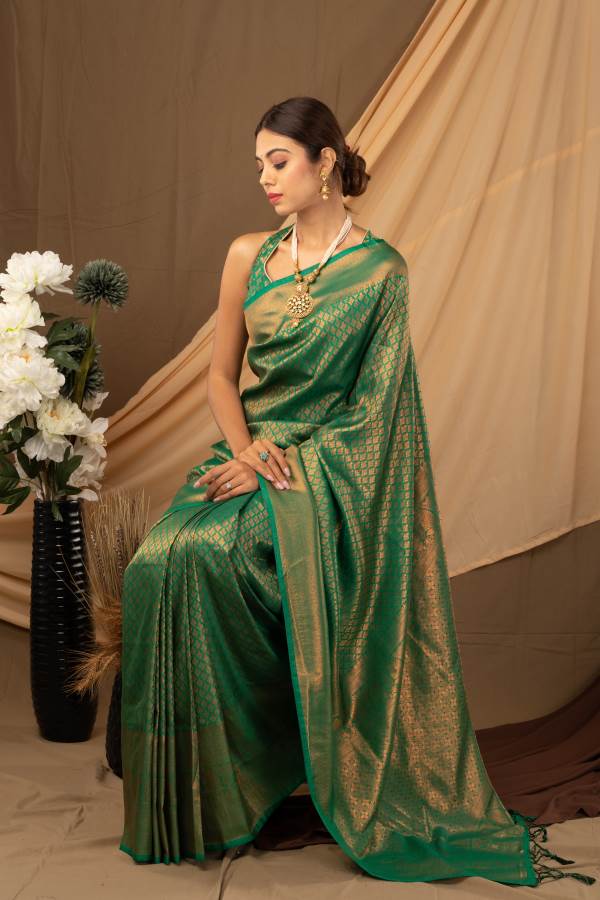 Yng Gulzar Silk Party Wear Soft Copper Designer Latest Designer Saree Collection