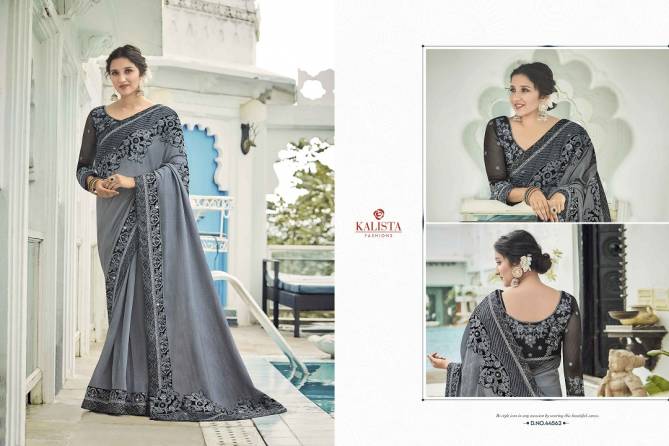 Kalista Glorious 9 Exclusive Wedding Wear Designer Heavy Border Vichitra Silk Saree Collection
