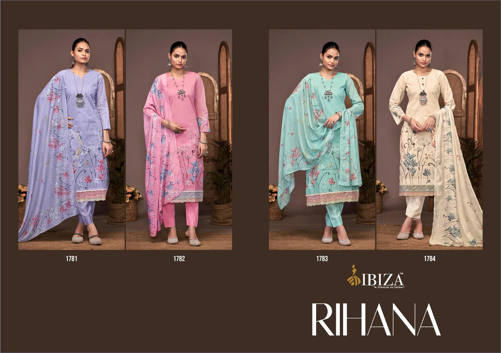  Rihana by Ibiza  Printed Fancy Salwar Kameez Collection