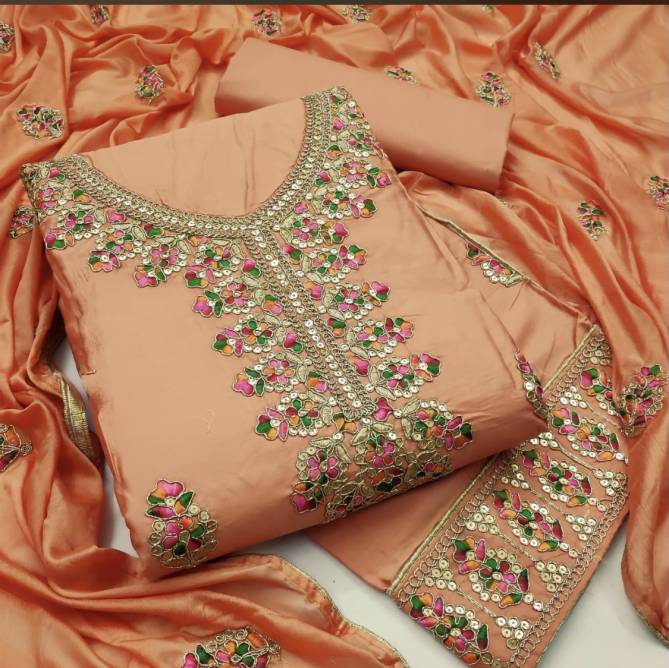 Navrang Latest Designer Cotton Dress Material With Beautiful Neck Design