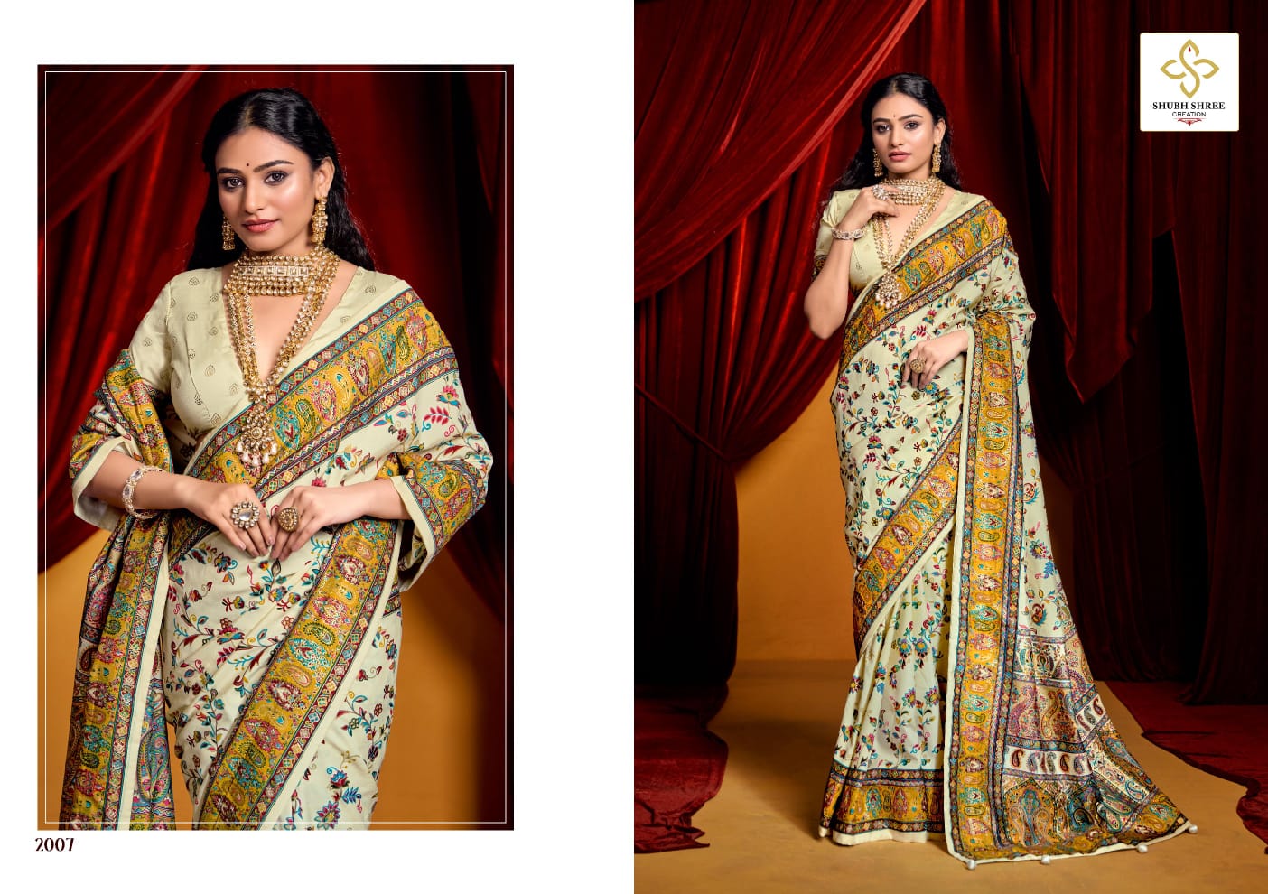 Pashminna Vol 2 By Shubh Shree Tusser Silk Designer Saree Orders In India