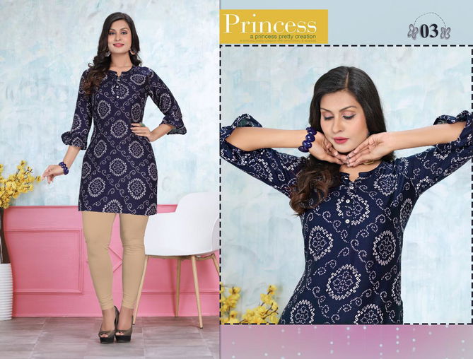 Trendy Aktara Regular Latest Designer Casual Wear Heavy Rayon Crepe Printed Kurtis Collection