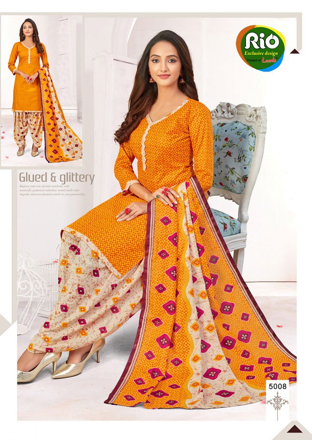 Laado Rio Special 10 Casual Regular Wear Printed Pure Cotton Dress Material Collection
