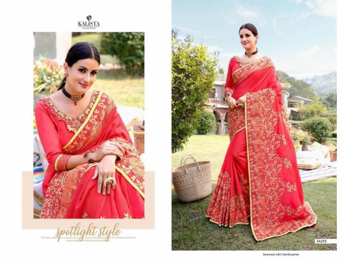 Kalista Sana Latest Fancy Designer Festive Wear Rangoli Silk Saree Collection
